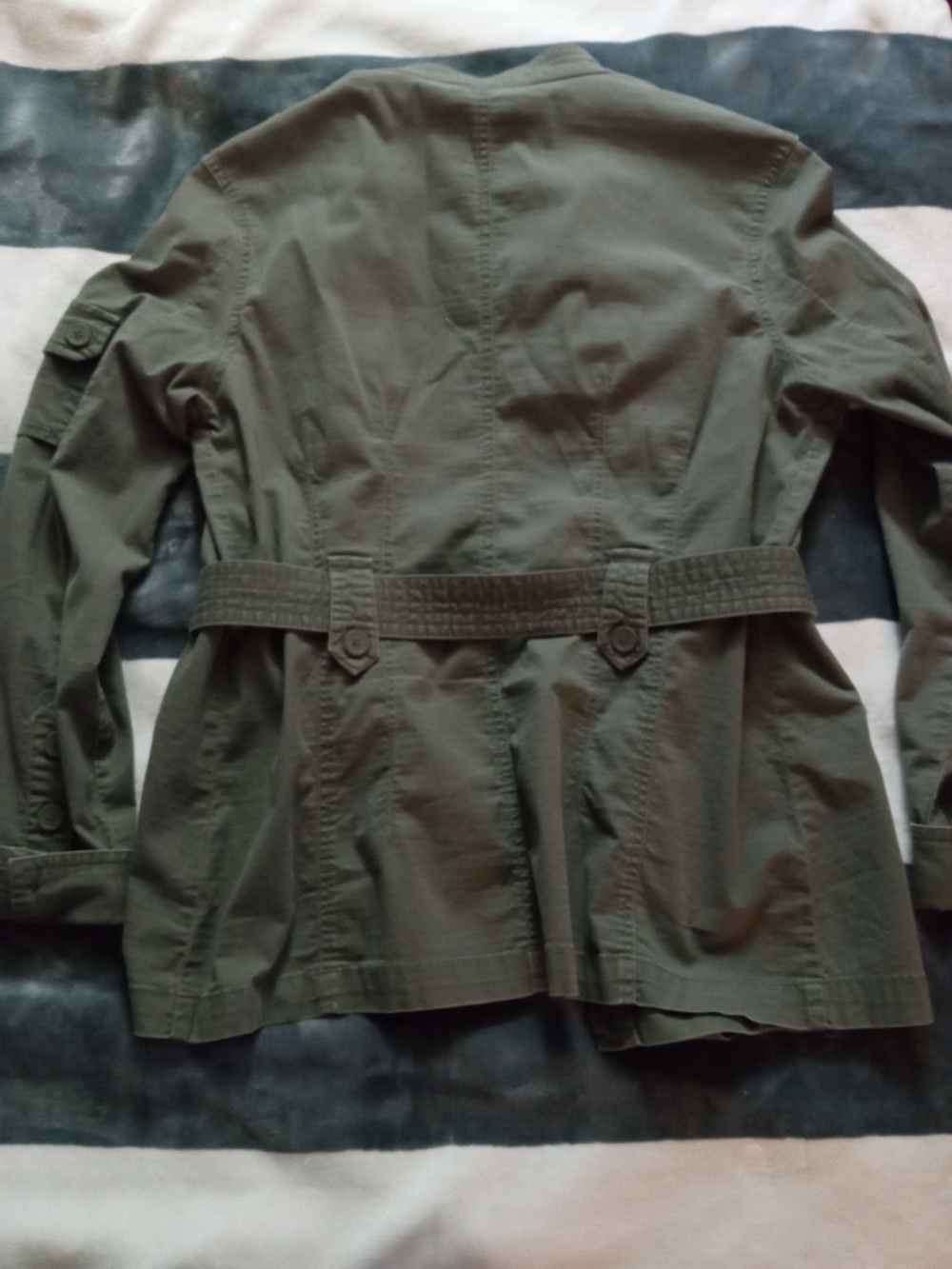 Point Zero Olive Green Button-Front Jacket - Picture 5 of 8